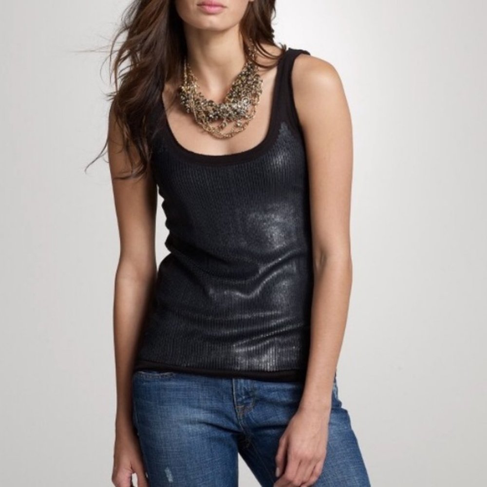 J. Crew Sequin Slouchy Tank Top EUC Size M EUC